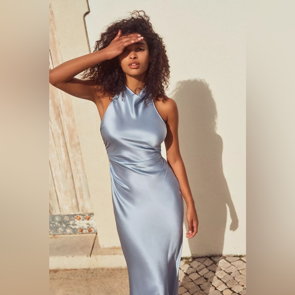 Reformation Casette Sleeveless Silk Midi Dress | size 2